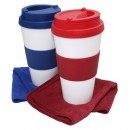 Bubbles BPA Free Plastic Mug With Silicon Cover & Handle